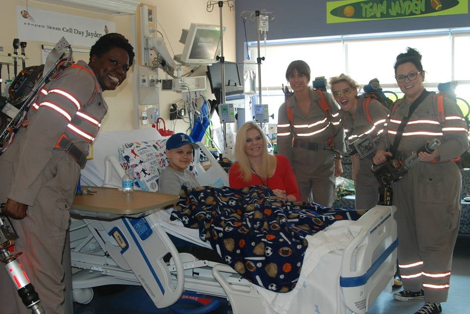 Female Ghostbusters Hospital Visit August 2015