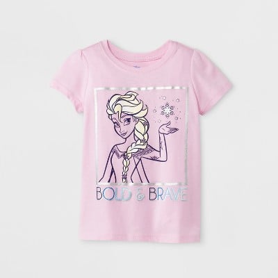Toddler Girls' Disney Princess Frozen Elsa Short Sleeve T-Shirt