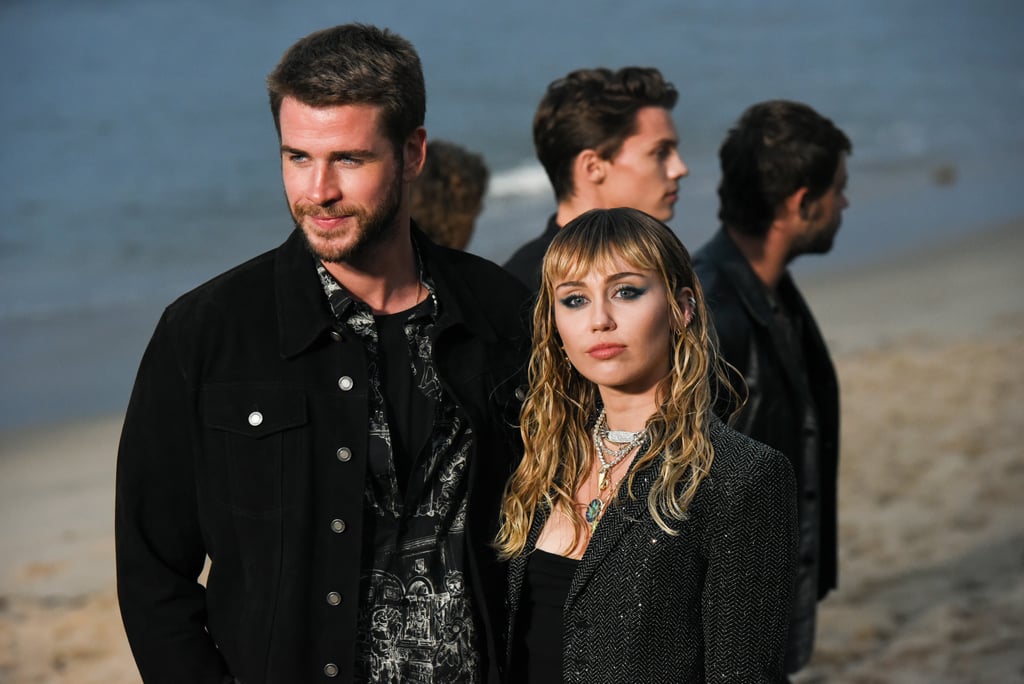 Miley Cyrus and Liam Hemsworth at Saint Laurent Show 2019