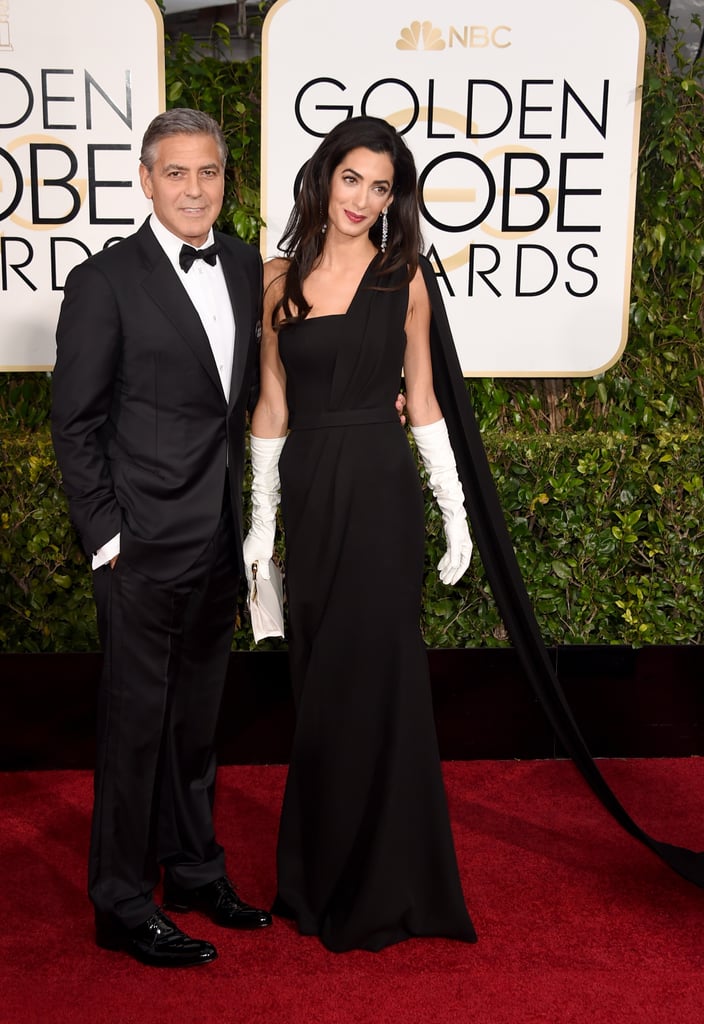 "George Clooney married Amal Alamuddin this year. Amal is a human rights lawyer who worked on the Enron case, was an adviser to Kofi Anna regarding Syria, and was selected for a three-person UN commission investigating rules of war violations in the Gaza Strip. So tonight . . . her husband is getting a lifetime achievement award." —Tina, calling George Clooney a trophy husband