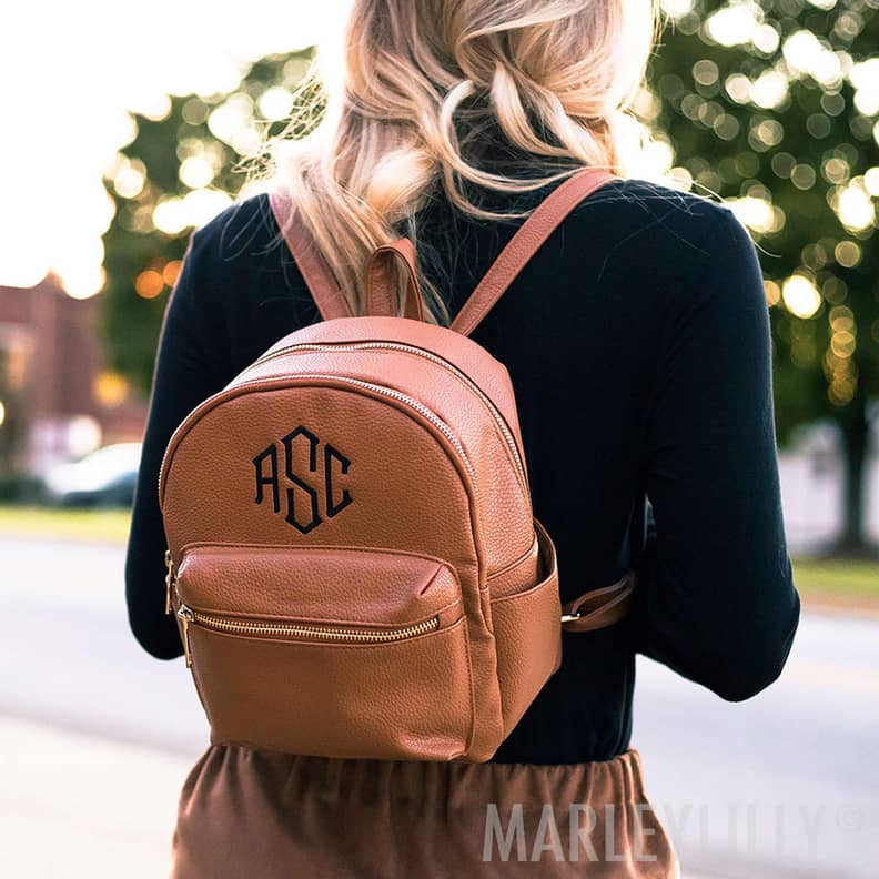 Monogrammed 2025 backpack purse