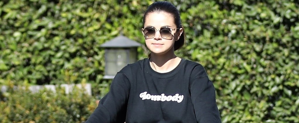 Selena Gomez Wears Sub Urban Riot Homebody Sweatshirt