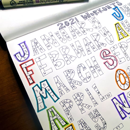 Stay on Track With Workouts All Year With This Daily Chart