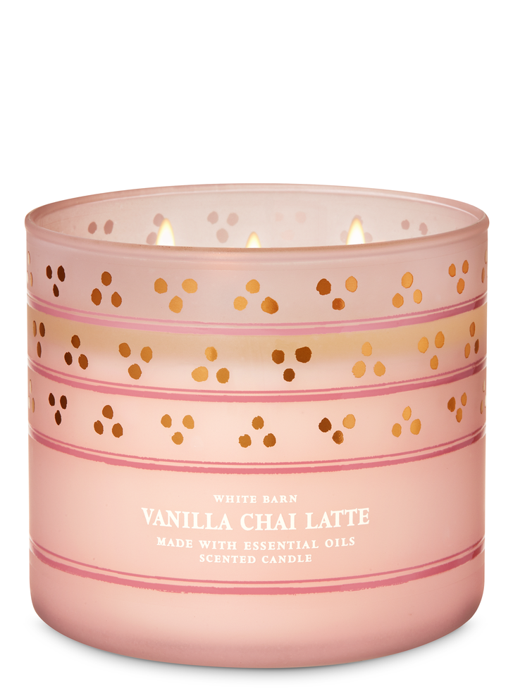 Bath and Body Works Vanilla Chai Latte 3-Wick Candle | Bath and Body ...