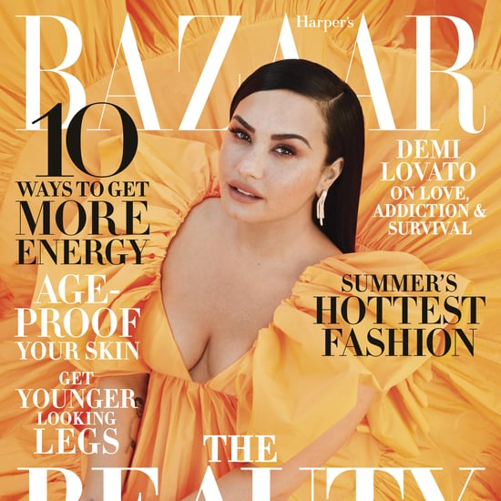 Demi Lovato Wearing a Valentino Dress on Harper's Bazaar