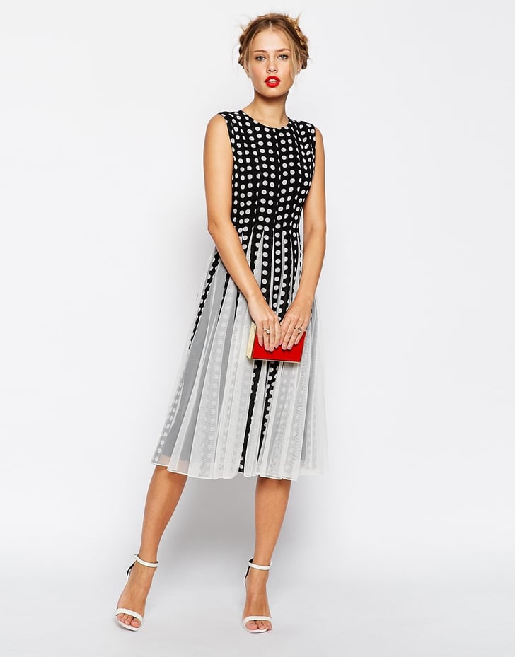 Asos Fit and Flare Midi Dress ($108) | Cheap Party Dresses | POPSUGAR ...