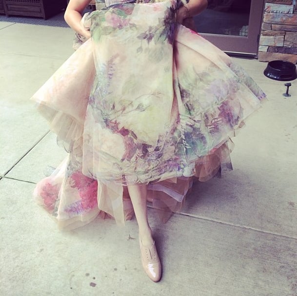 Kaley Cuoco swapped her red carpet heels for dancing shoes.
Source: Instagram user normancook