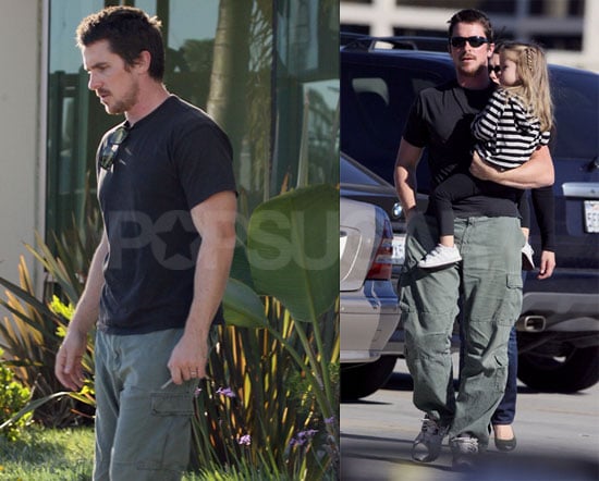 Christian Bale and Family in San Diego