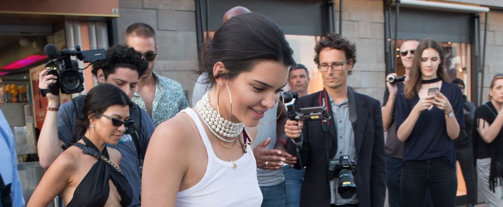 Kendall Jenner Printed Pants in Cannes