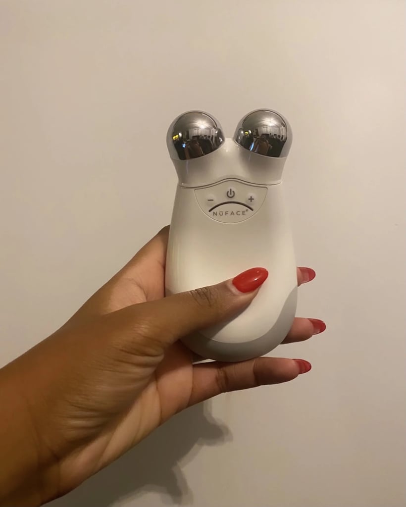 NuFace Trinity+ Starter Kit ($276, originally $395)
If you've been looking for a facial-toning device that helps with lymphatic drainage and leaves you looking snatched, this well-known, editor-loved tool is worth trying. Not only does it tone facial muscles for long-term results, but it also comes with a gel and silk crème to make your routine as seamless and smooth as possible. Starting September 2, you can get 30 percent off sitewide, plus free shipping on all orders. Read our NuFace Trinity+ review for more details.
Editor Quote: "While the results were not as dramatic as the transformations I saw on Instagram, I was completely blown away the first time I used it. My face looked lifted and sculpted, and each time I've used it since then, I've seen similar results." — Ariel Baker, former associate beauty editor