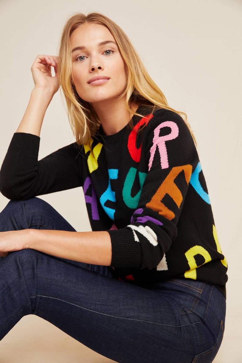 Chinti & Parker Alphabet Cashmere Sweater