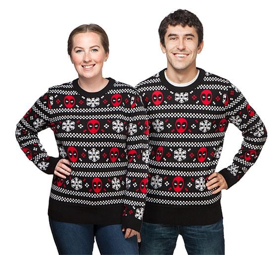 Deadpool & Snowflakes Holiday Sweater — Exclusive ($50)