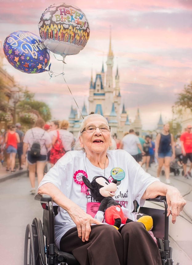 Woman Celebrates 100th Birthday at Disney World