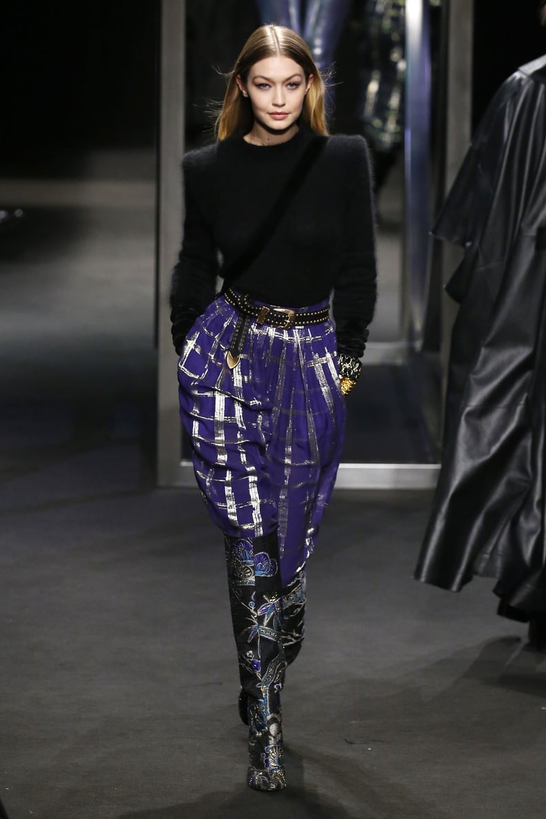 Gigi Wore an '80s Western-Inspired Look at Alberta Ferretti