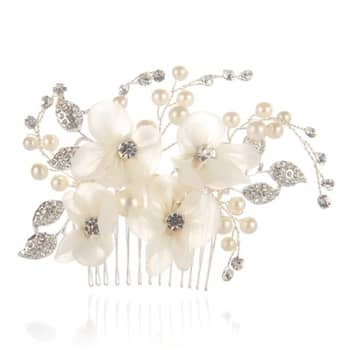 Crystal Pearl Hair Clip Sparkly Rhinestone Hair Clip Pin Gold Crystal Hair  Pins Clips Paved Flower Hair Barrette Bridal Headwear Decorative Pearl  Wedding Hair Accessories Jewelry 