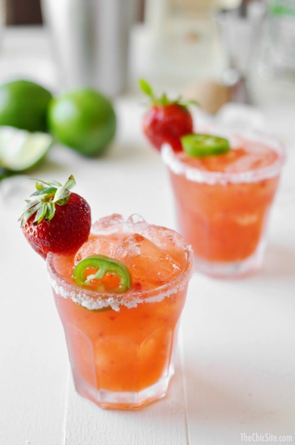 Strawberry Jalapeño Margarita