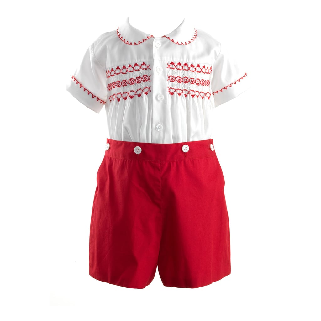Prince George's Red Romper Set