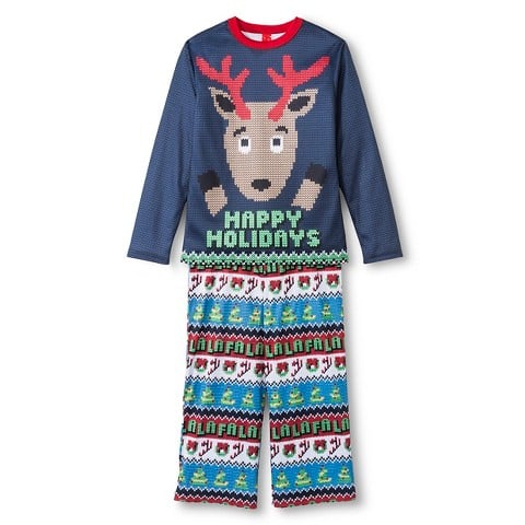 Kids' Holiday Ugly Sweater Pajama Set