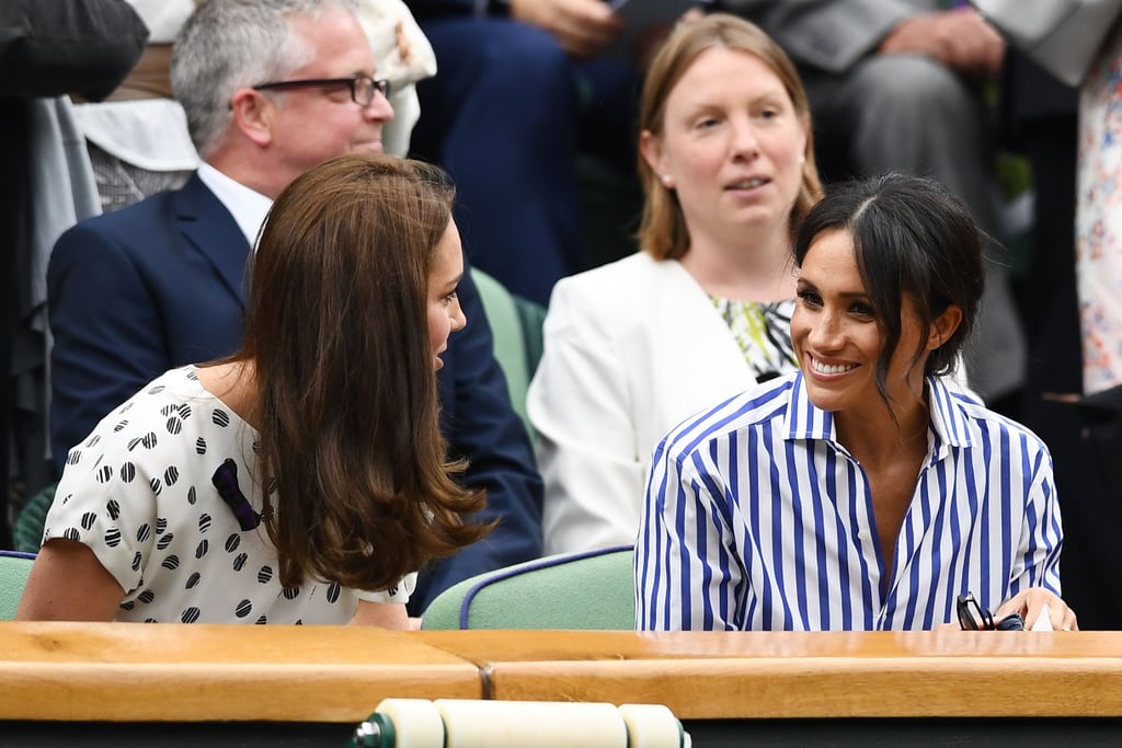 Kate Middleton and Meghan Markle at Wimbledon 2018