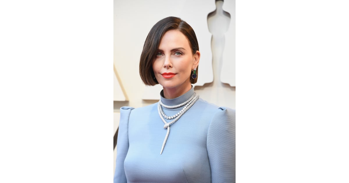 Charlize Therons Brown Hair At The 2019 Oscars Popsugar Beauty Uk Photo 14 