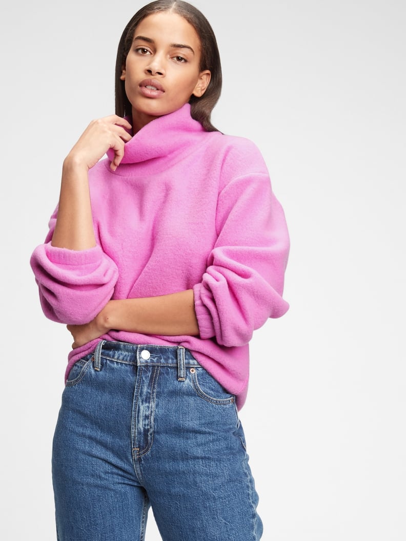 Gap Fleece Turtleneck Sweatshirt