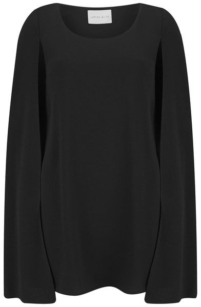 Lavish Alice Black Cape Dress Black ($89)