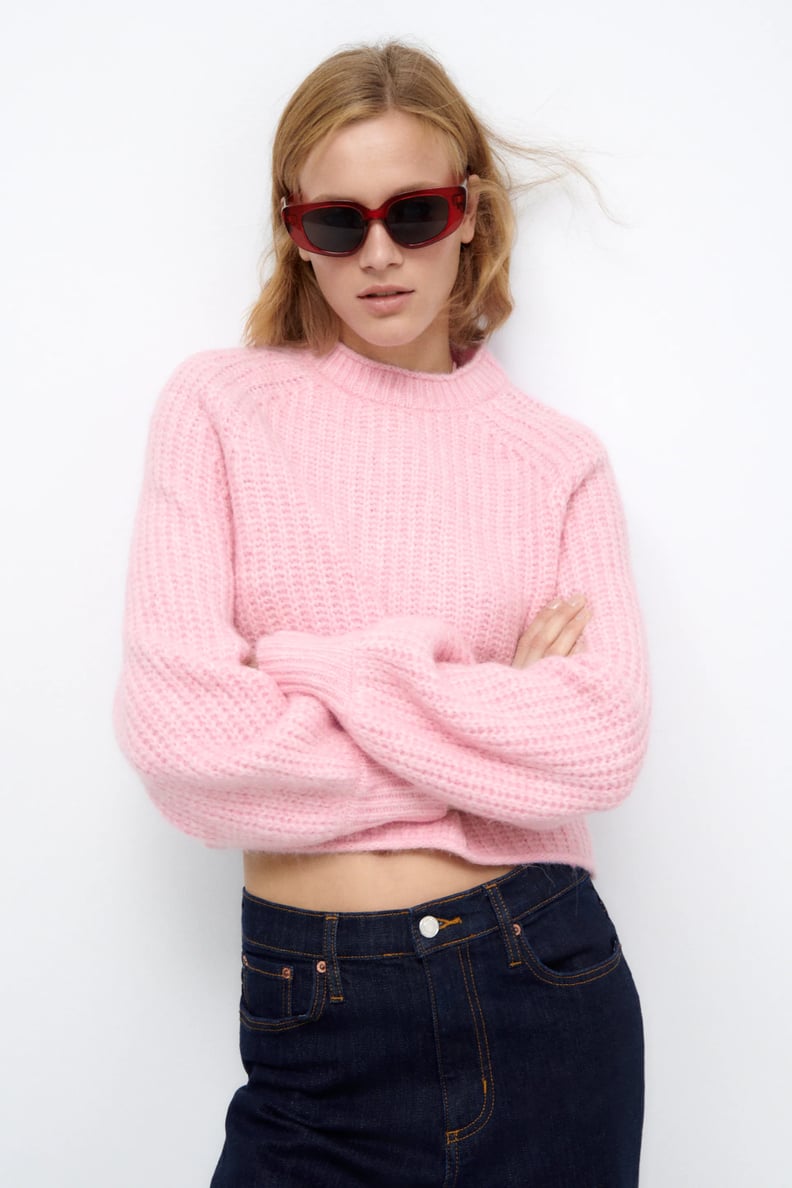 A Cozy, Colorful Knit: Zara Purl Knit Sweater