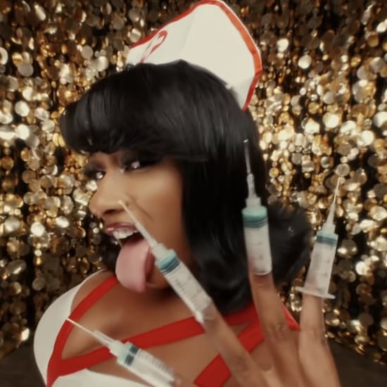 Megan Thee Stallion's Booster Nails in Christmas Music Video