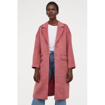 H&m pink trench coat shop