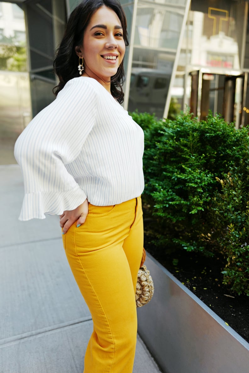 Show Off Your Curves In: A Voluminous Top and Fitted Pants