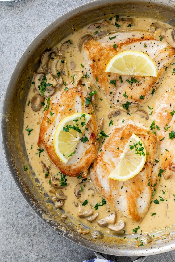 Easy Creamy Mushroom Chicken