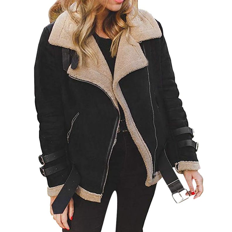 Topunder Fleece Aviator Jacket