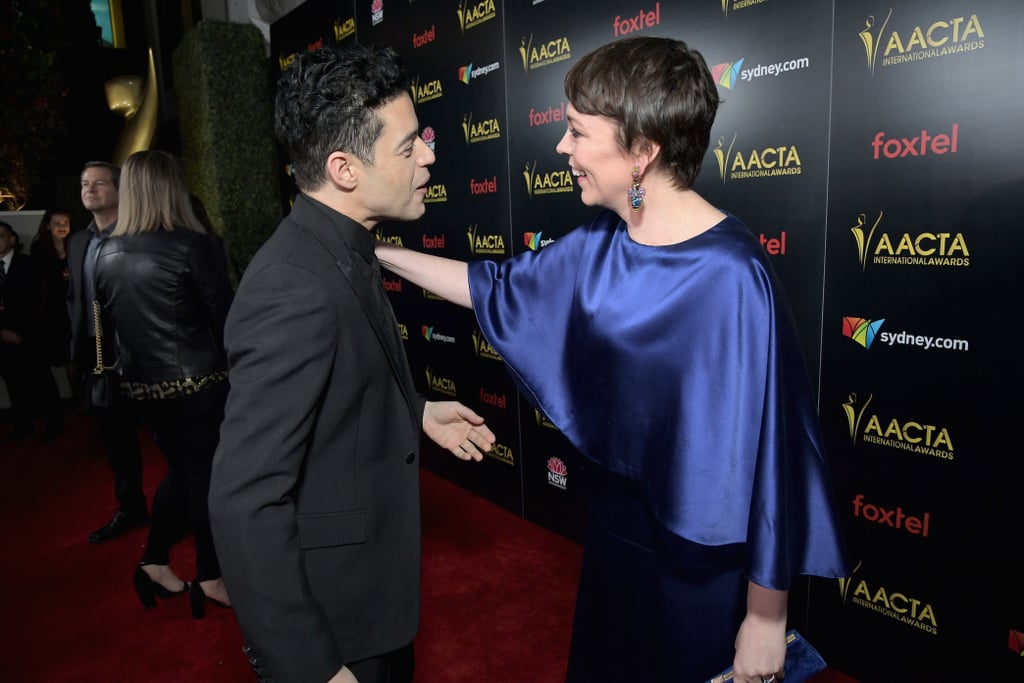 When Olivia met Rami Malek.