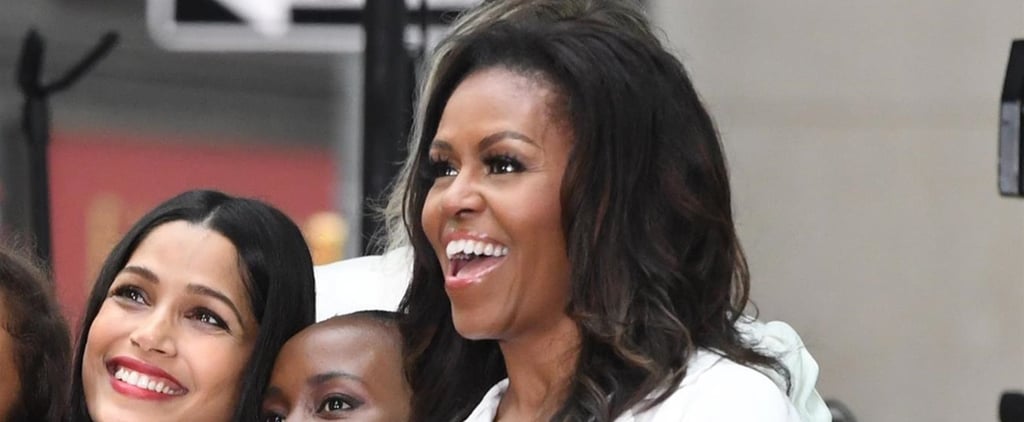Michelle Obama White Dress October 2018