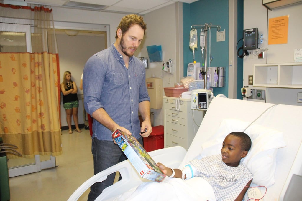 Chris Pratt Visits Our Lady of the Lake Children's Hospital
