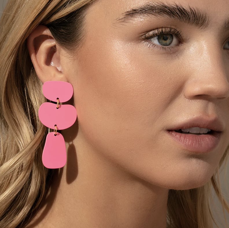 Pink Chunky Earrings