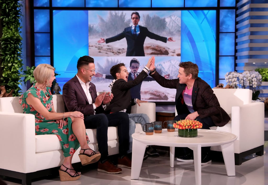 Watch Robert Downey Jr. Meet a Fan With Autism on Ellen