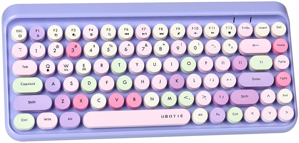 UBOTIE Portable Bluetooth Colourful Computer Keyboard