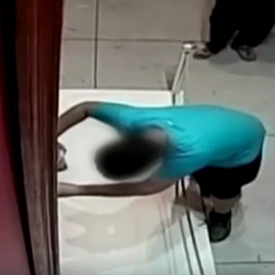 Boy Trips and Punches Hole in Italian Painting
