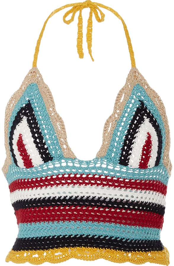 Red Valentino Multicolored Crochet Top | Crochet Summer Clothing ...