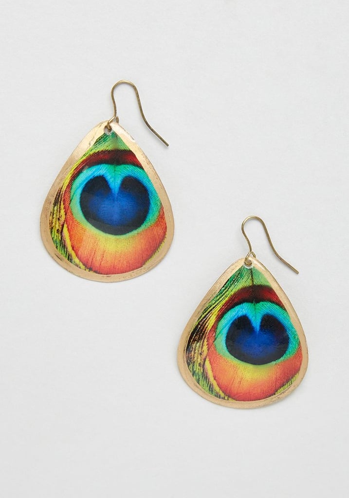 For the Statement-Maker: Nature's Allure Peacock Dangle Earrings