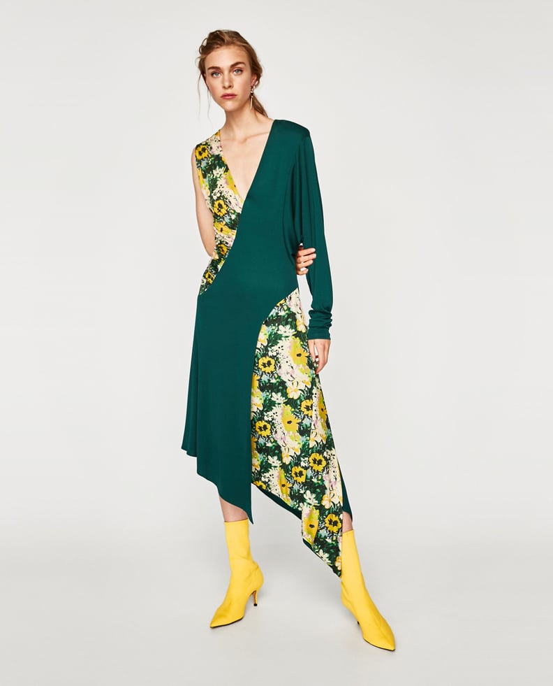 The Funky-Mixed-Material Dress