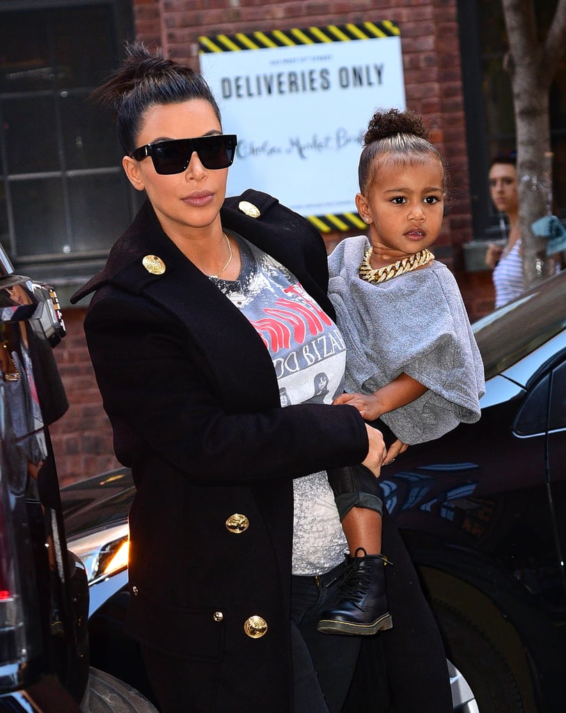 North Also Sported a Style Just Like Her Dad's