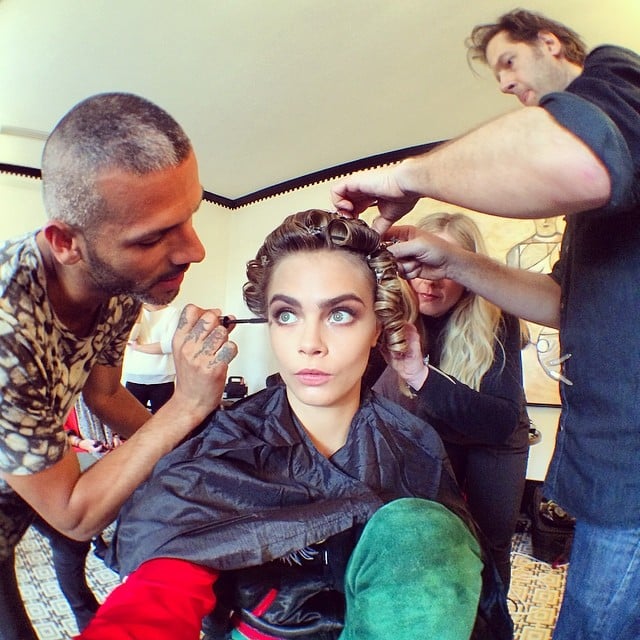 Cara gave us a glimpse of the team in charge of getting her red carpet-ready.
Source: Instagram user caradelevingne