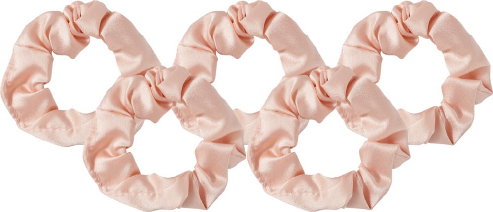 Kitsch Blush Satin Scrunchies