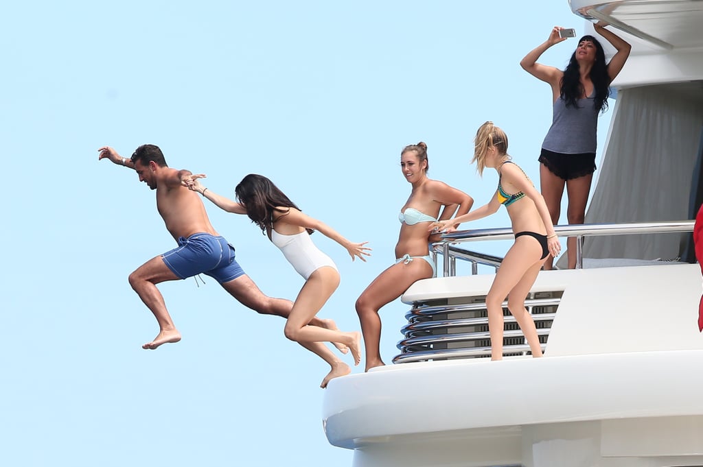 Selena Gomez took the plunge during her vacation with Cara Delevingne in Saint-Tropez.