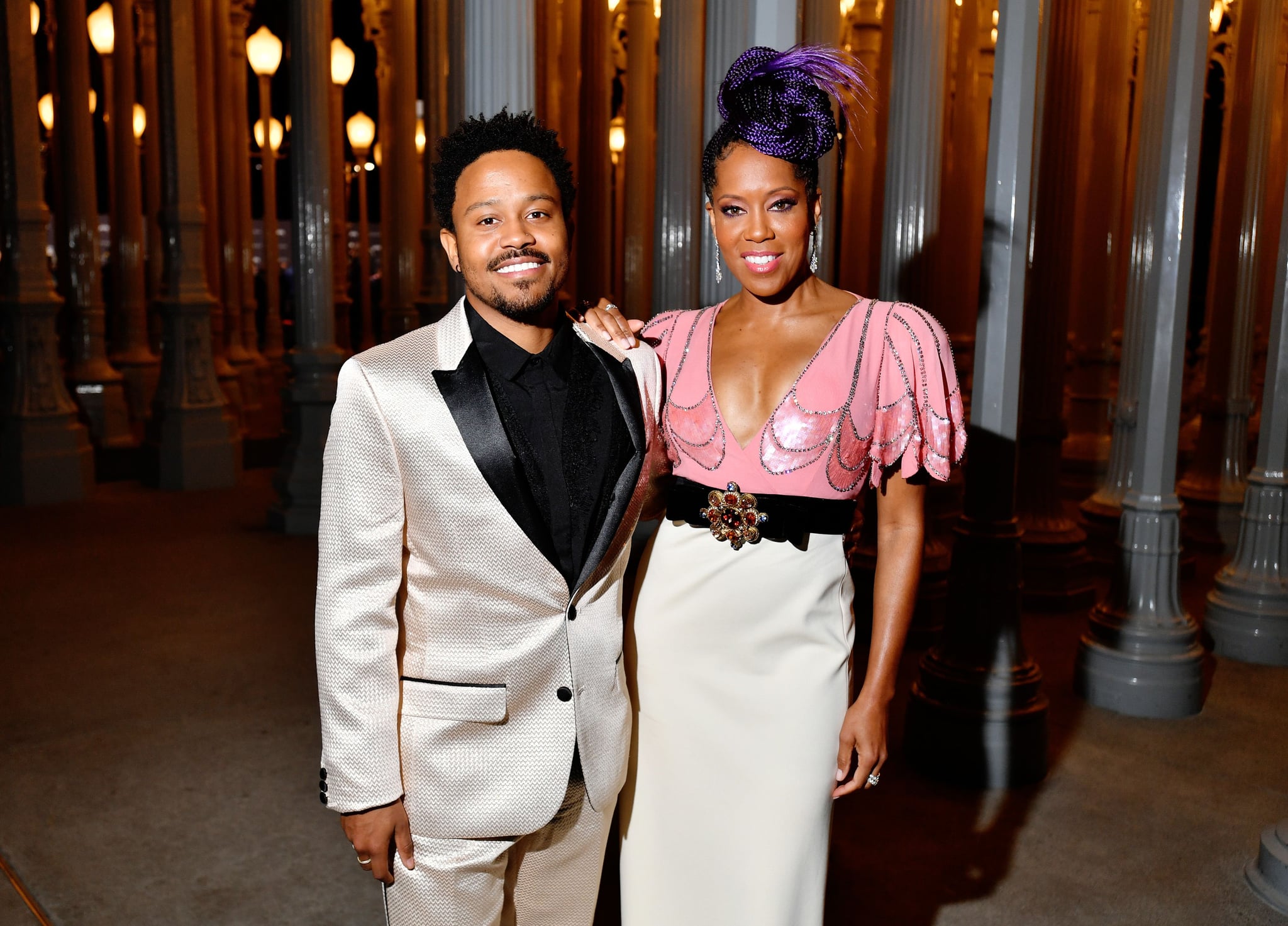 LOS ANGELES, CALIFORNIA - NOVEMBER 02: (L-R) Ian Alexander Jr. and Regina King, wearing Gucci, attend the 2019 LACMA Art + Film Gala Presented By Gucci at LACMA on November 02, 2019 in Los Angeles, California. (Photo by Emma McIntyre/Getty Images for LACMA)