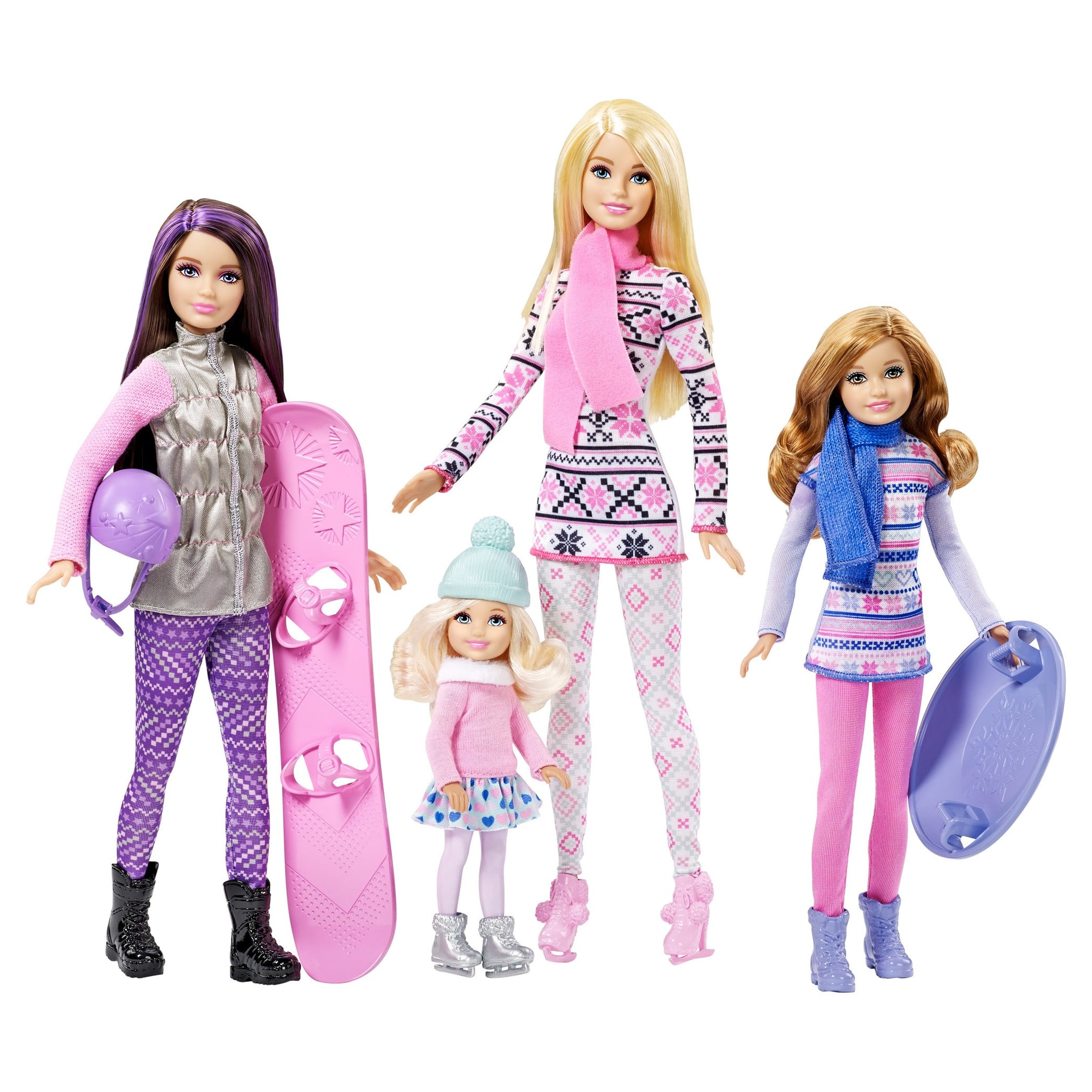 barbie family set