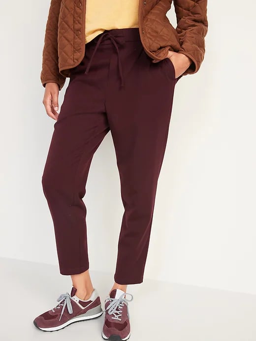 Old Navy High-Waisted Brushed-Twill Ankle Pants