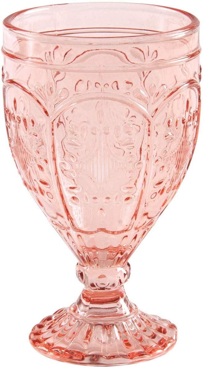 Fitz and Floyd 83-011 Trestle Glassware Ornate Goblets
